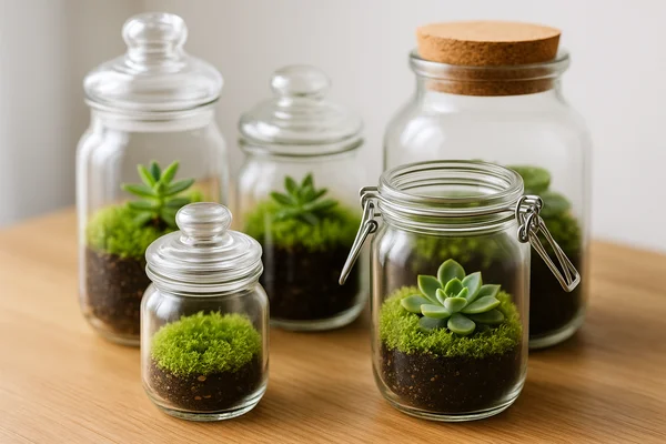 Os melhores recipientes de vidro hermético para terrários fechados decorativos