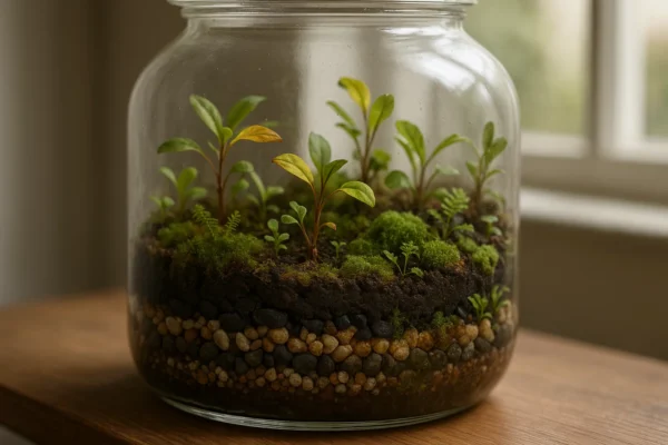 Como identificar e corrigir excesso de nutrientes em terrários fechados