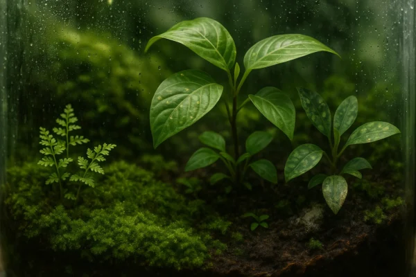 Controle de pragas invisíveis em terrários fechados tropicais