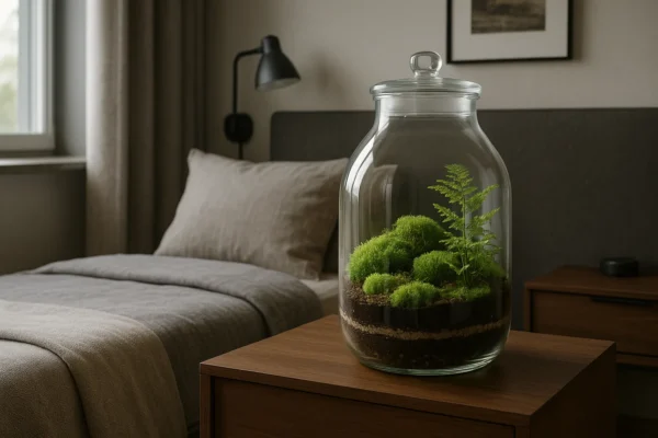 O impacto da ventilação ocasional no equilíbrio do terrário fechado