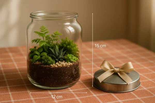 Guia de presentes corporativos com terrários (por orçamento)