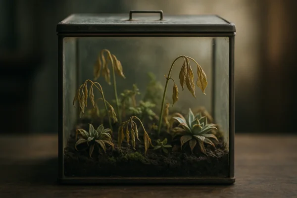 Reset de emergência: salvando um terrário à beira do colapso