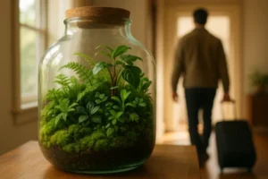 Terrários “hibernando”: cuidados durante viagens longas