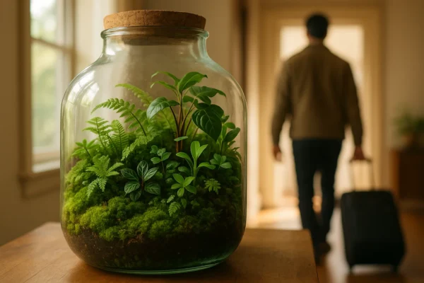 Terrários “hibernando”: cuidados durante viagens longas